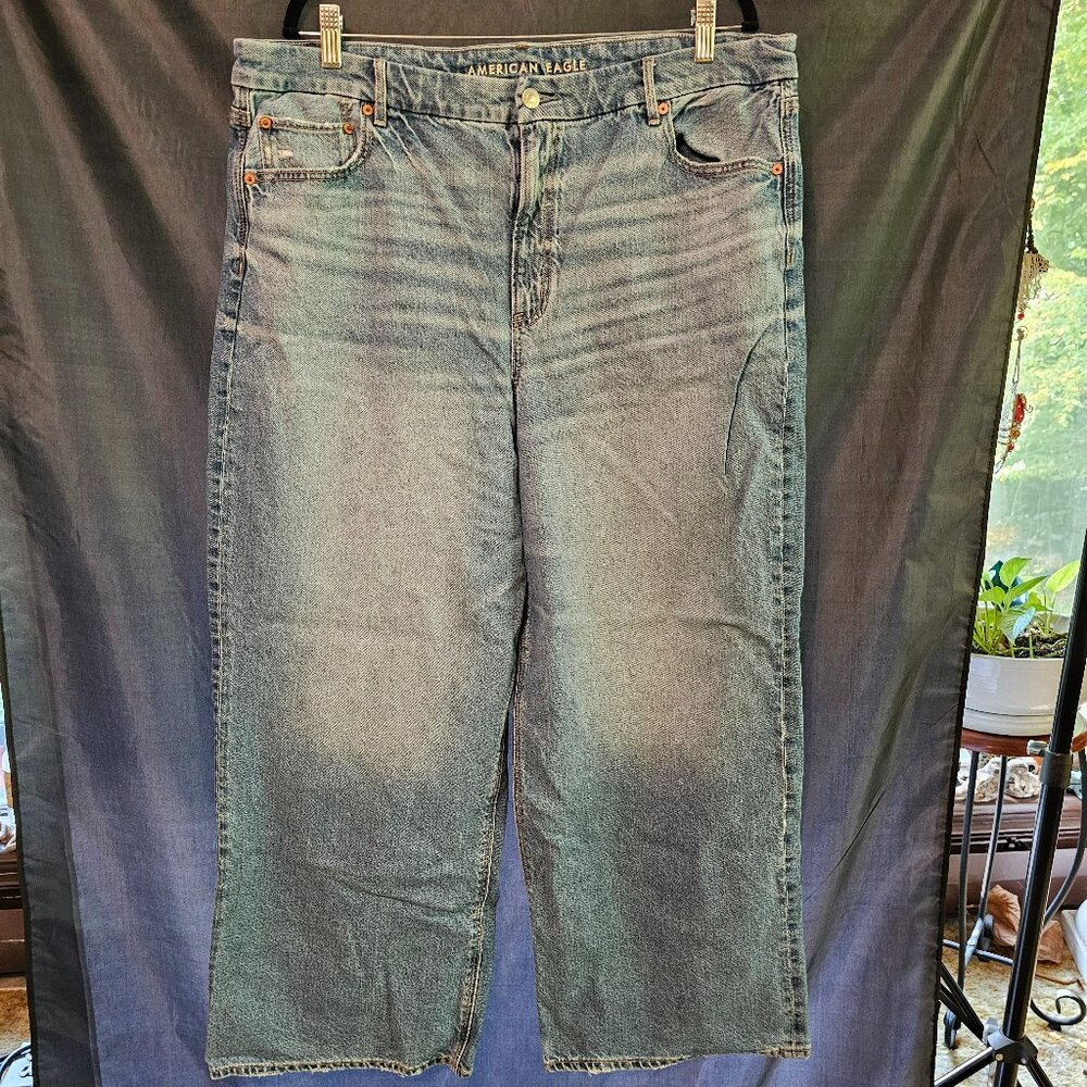 American Eagle Outfitters Blue Straight Leg Jeans